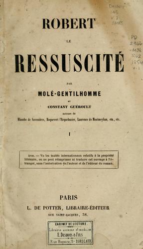 Cover for Robert le ressuscité