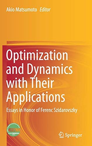 Cover for Optimization and Dynamics with Their Applications
