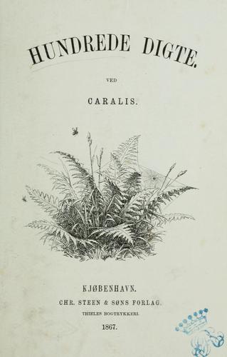 Cover for Hundrede Digte