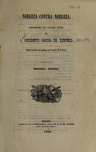 Cover for Nobleza contra nobleza
