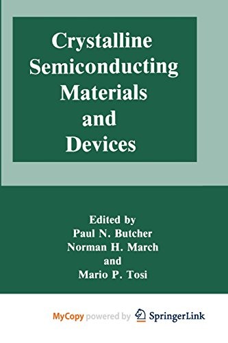 Cover for Crystalline Semiconducting Materials and Devices
