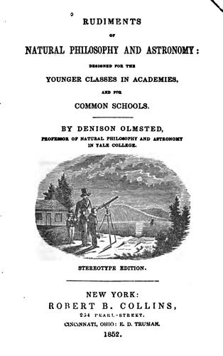 Cover for Rudiments of Natural Philosophy and Astronomy