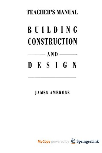 Cover for Teacher's Manual for Building Construction and Design