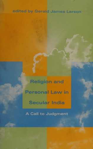 Cover for Religion and personal law in secular India
