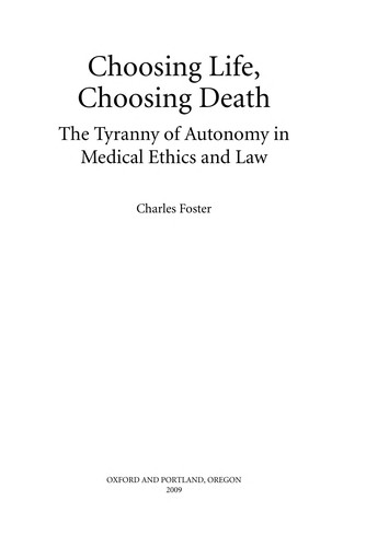 Cover for Choosing life, choosing death