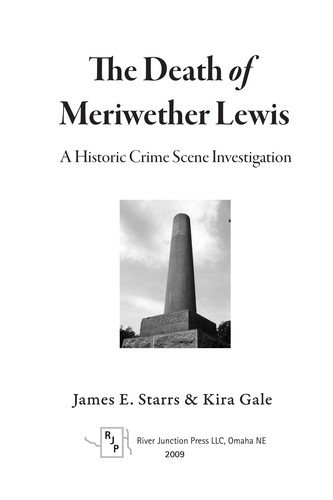 Cover for The death of Meriwether Lewis