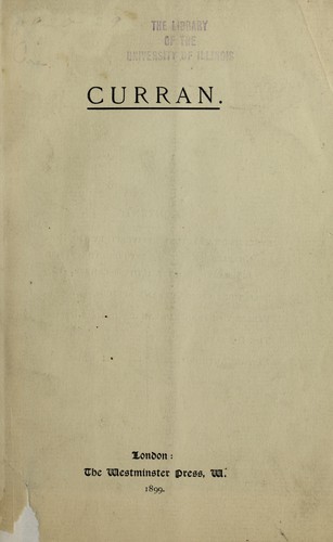 Cover for Curran