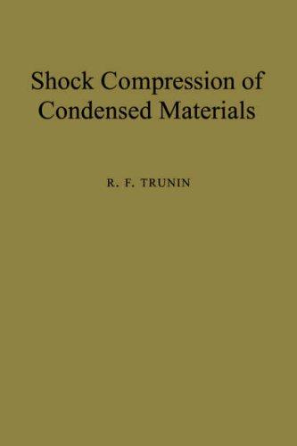 Cover for Shock Compression of Condensed Materials