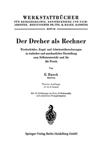 Cover for Der Dreher als Rechner