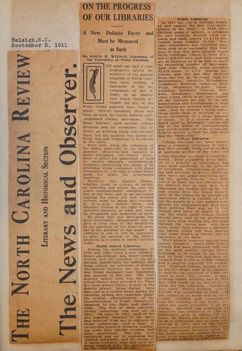 Cover for On the progress of our libraries