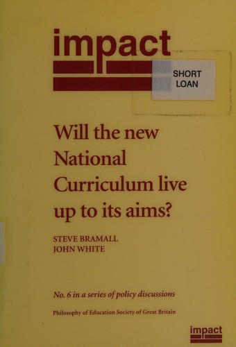 Cover for Will the new National Curriculum live up to its aims?