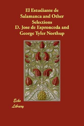 Cover for El Estudiante de Salamanca and Other Selections