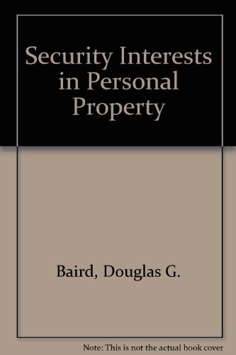 Cover for Cases, problems, and materials on security interests in personal property