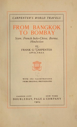 Cover for From Bangkok to Bombay