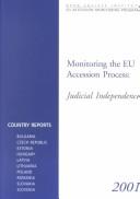 Cover for Monitoring the Eu Accesion Process