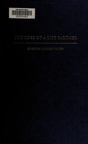 Cover for The loss of a life partner