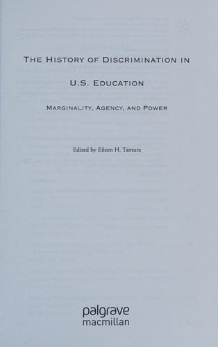 Cover for The History of Discrimination in U.S. Education