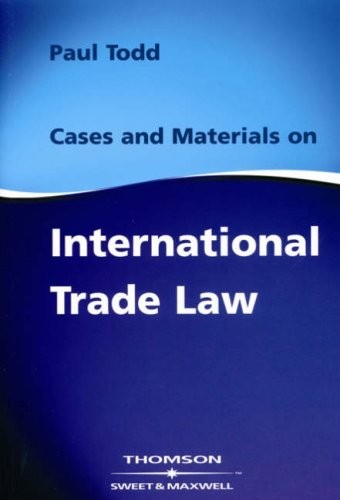 Cover for Cases and materials on international trade law