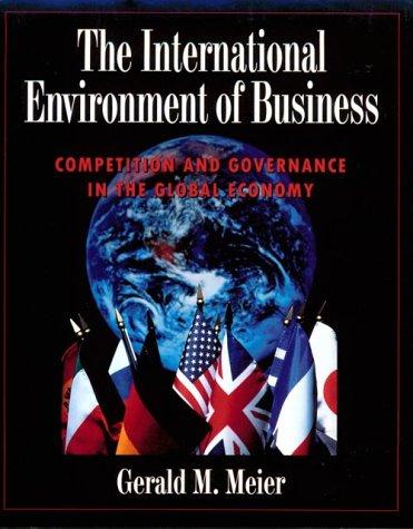 Cover for The international environment of business