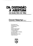 Cover for Da distensão à abertura