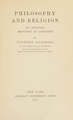 Cover for Philosophy and Religion