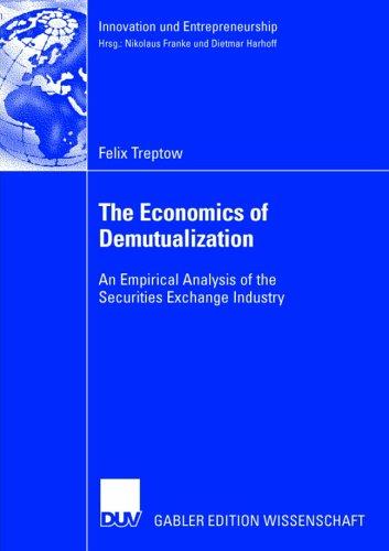 Cover for The Economics of Demutualization