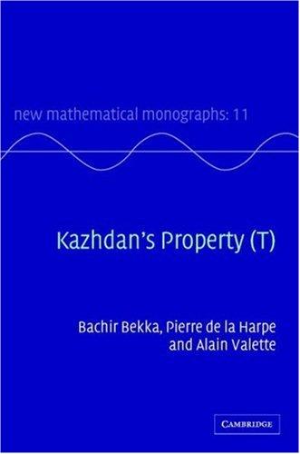 Cover for Kazhdan's Property (T) (New Mathematical Monographs)