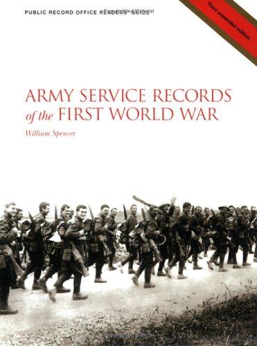 Cover for Army service records of the First World War