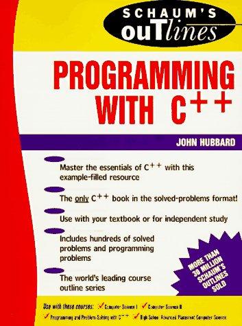 Cover for Schaum's Outline of Programming With C++