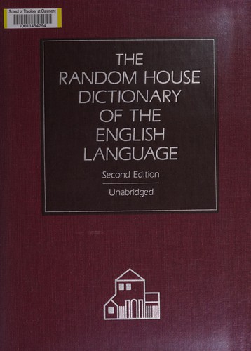 Cover for The Random House dictionary of the English language