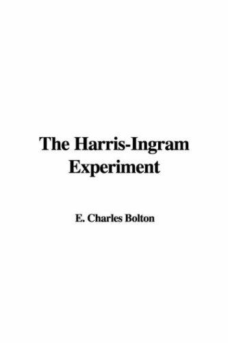 Cover for The Harris-Ingram Experiment