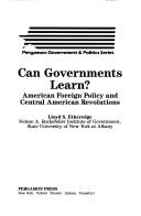 Cover for Can governments learn?