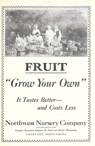 Cover for Fruit, grow your own, it tastes better and costs less