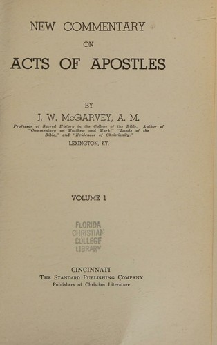 Cover for New Commentary on Acts of the Apostles (1)