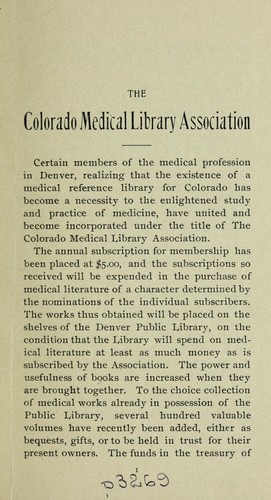 Cover for Statement, Constitution, by-laws, public library regulations