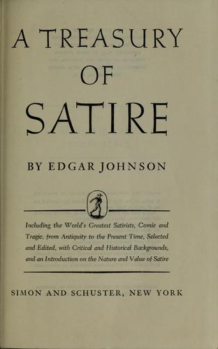 Cover for A treasury of satire