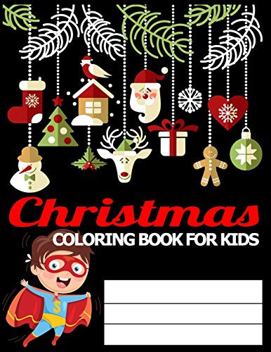 Cover for Christmas Coloring Book for Kids