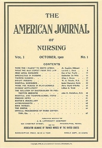 Cover for American Journal of Nursing
