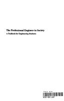 Cover for The professional engineer in society