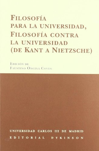 Cover for Filosofía para la universidad, filosofía contra la universidad