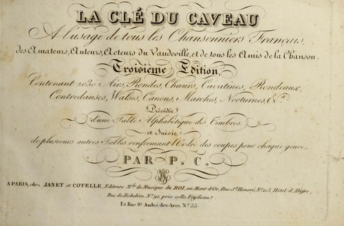 Cover for La cl©♭ du caveau