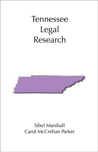 Cover for Tennessee Legal Research