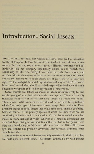 Cover for Lives of Social Insects