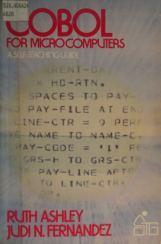 Cover for COBOL for microcomputers