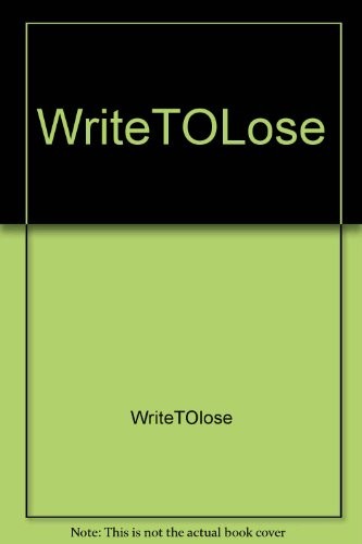 Cover for WriteTOLose