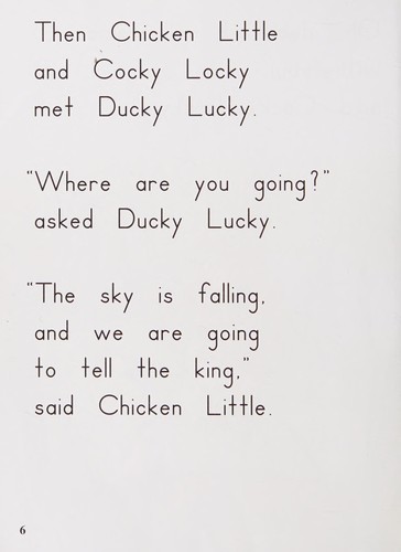 Cover for Chicken little