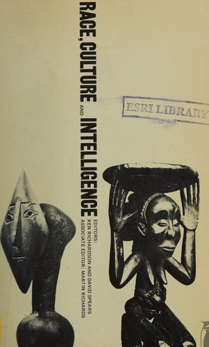 Cover for Race, culture and intelligence