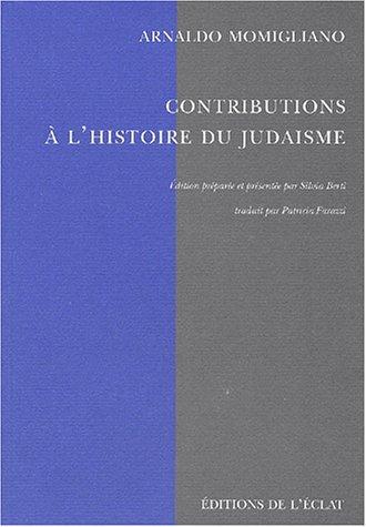 Cover for Contributions à l'histoire du judaïsme