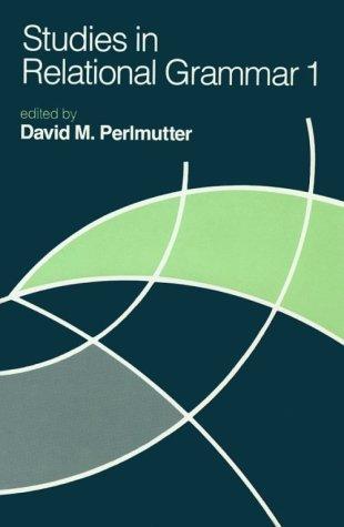 Cover for Studies in Relational Grammar 1