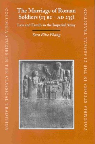 Cover for The marriage of Roman soldiers (13 B.C.-A.D. 235)